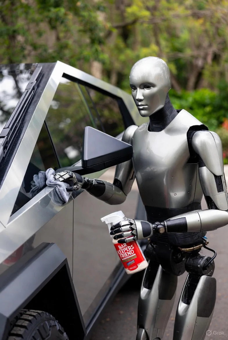 Tesla Cybertruck WARNING - Possible dangerous chemical in Barkeepers Friend optimus