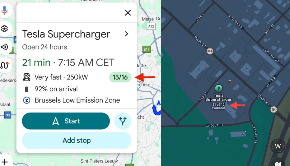 Ford F-150 Lightning Tesla Supercharger station availability now appearing in Google Maps + Apple Maps {filename}
