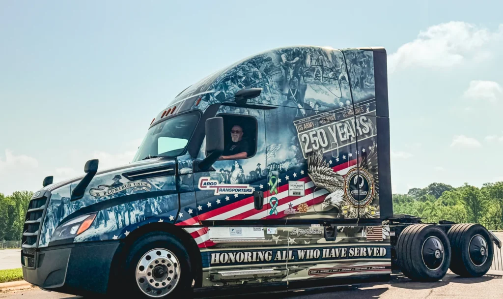 Tesla Cybertruck Cybertruck honors vets in Veterans Day display at Giga Texas IMG_2999