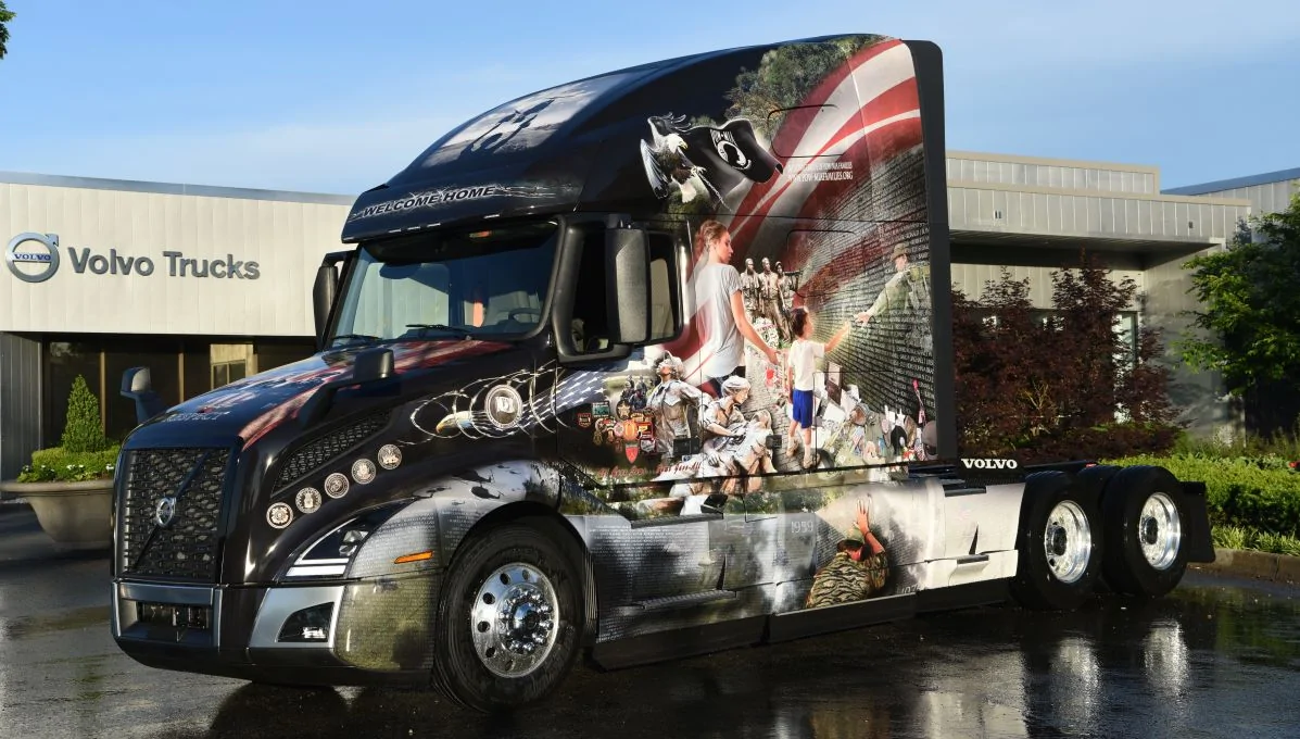 Tesla Cybertruck Cybertruck honors vets in Veterans Day display at Giga Texas IMG_2997