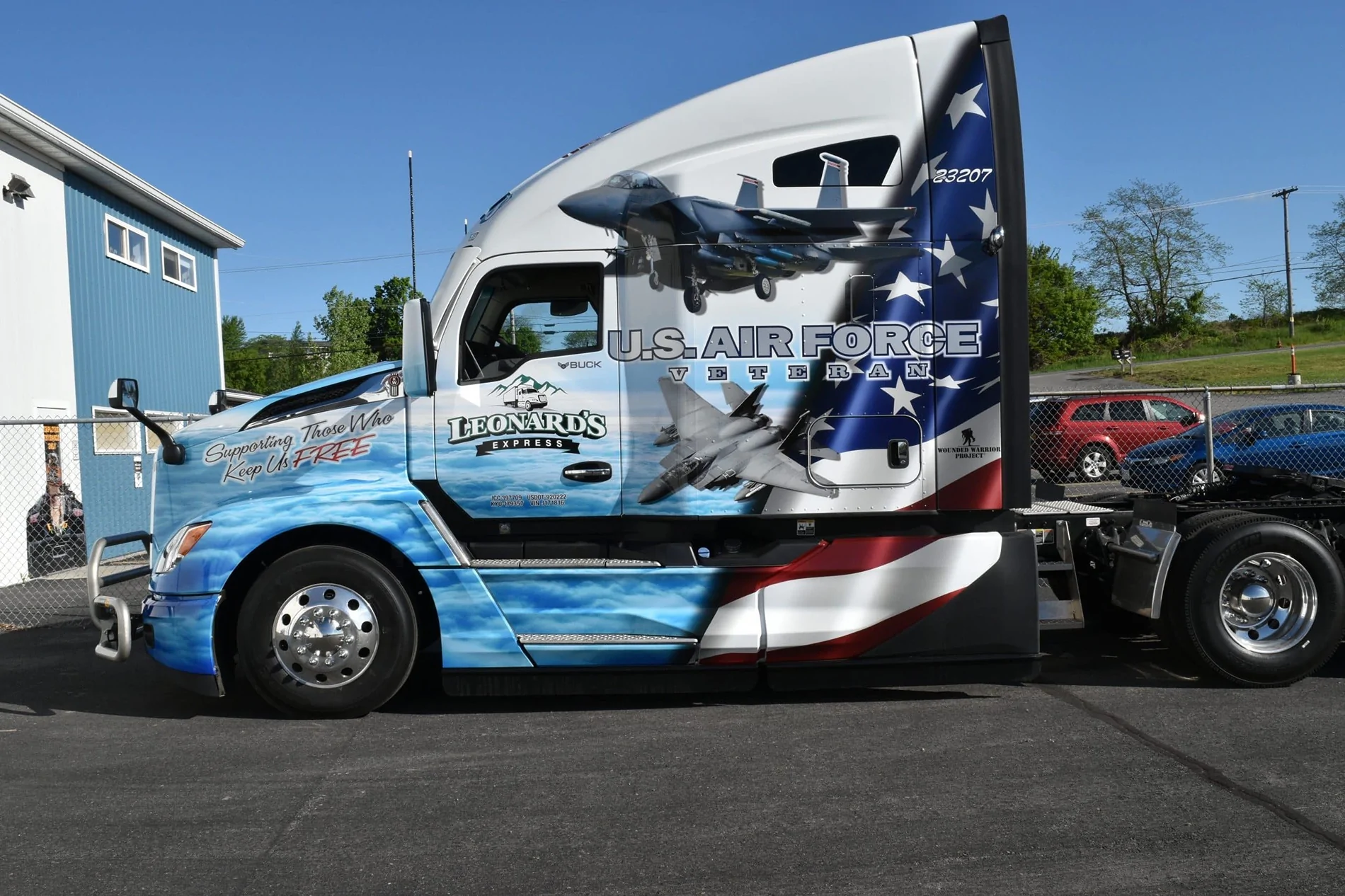 Tesla Cybertruck Cybertruck honors vets in Veterans Day display at Giga Texas IMG_2998