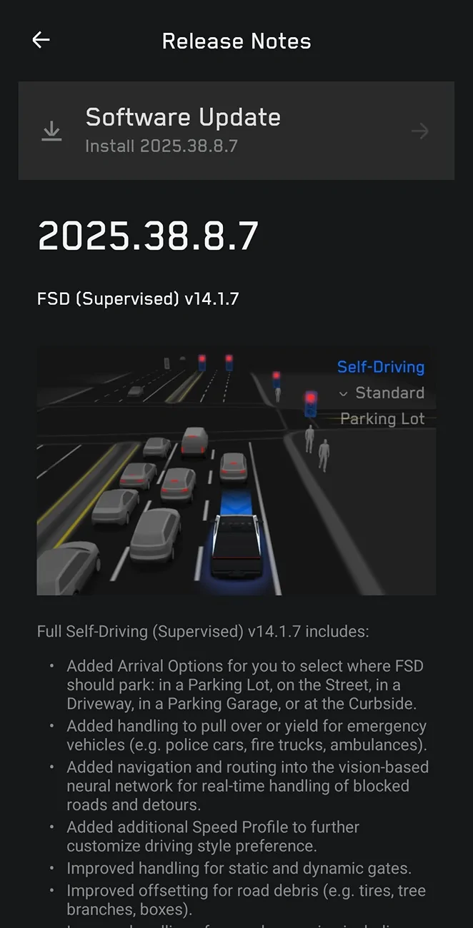 Tesla Cybertruck FSD v14.1.7 rolling out to all Cybertruck owners! Update yours yet?? 1000022125
