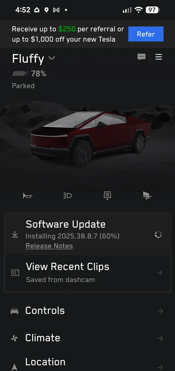 Tesla Cybertruck FSD v14.1.7 rolling out to all Cybertruck owners! Update yours yet?? 1000015811