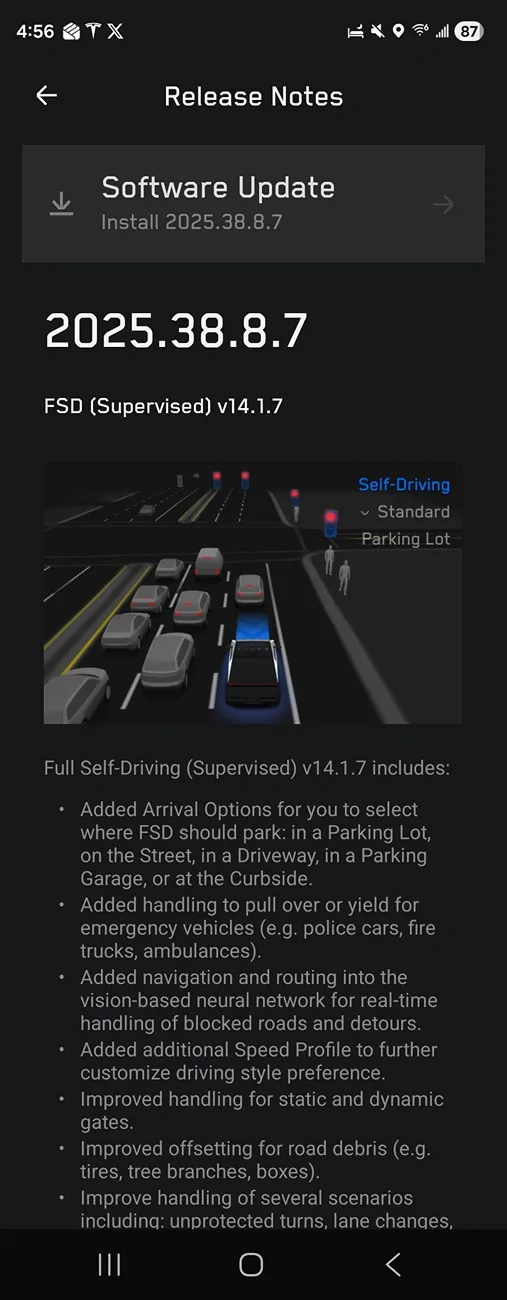 Tesla Cybertruck FSD v14.1.7 rolling out to all Cybertruck owners! Update yours yet?? 1000039885