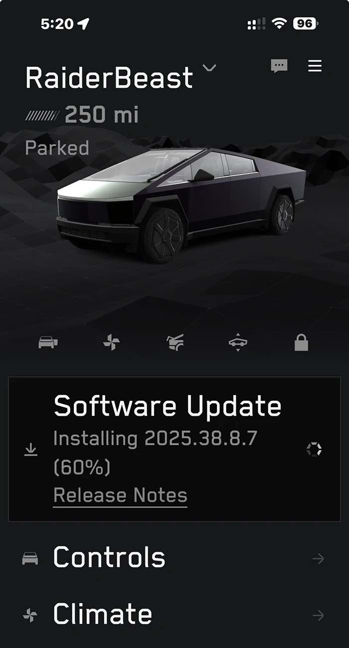 Tesla Cybertruck FSD v14.1.7 rolling out to all Cybertruck owners! Update yours yet?? IMG_1013