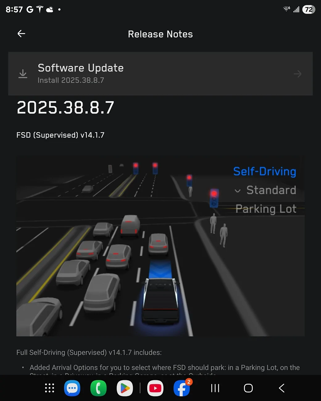 Tesla Cybertruck FSD v14.1.7 rolling out to all Cybertruck owners! Update yours yet?? Screenshot_20251113_085716_Tesla