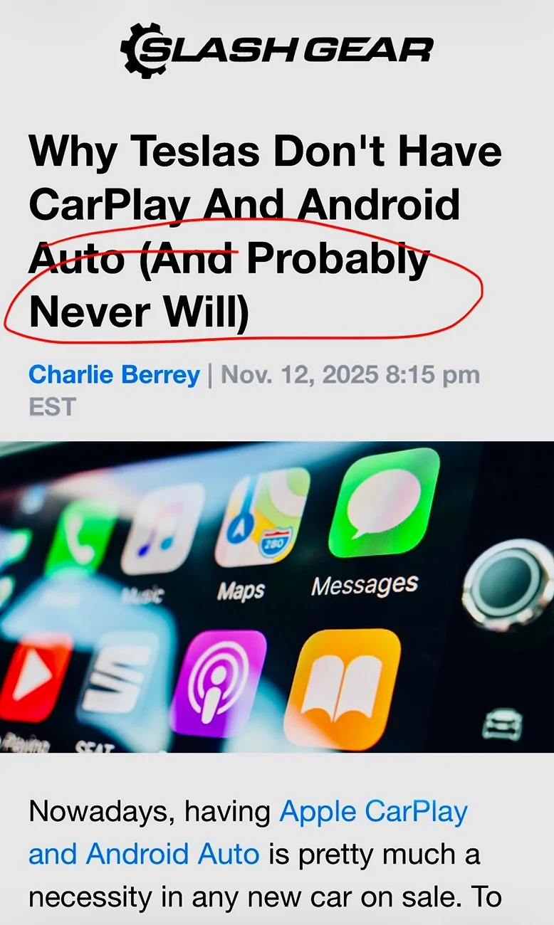 Tesla Cybertruck Apple CarPlay coming to Tesla as soon as end of year! IMG_3017
