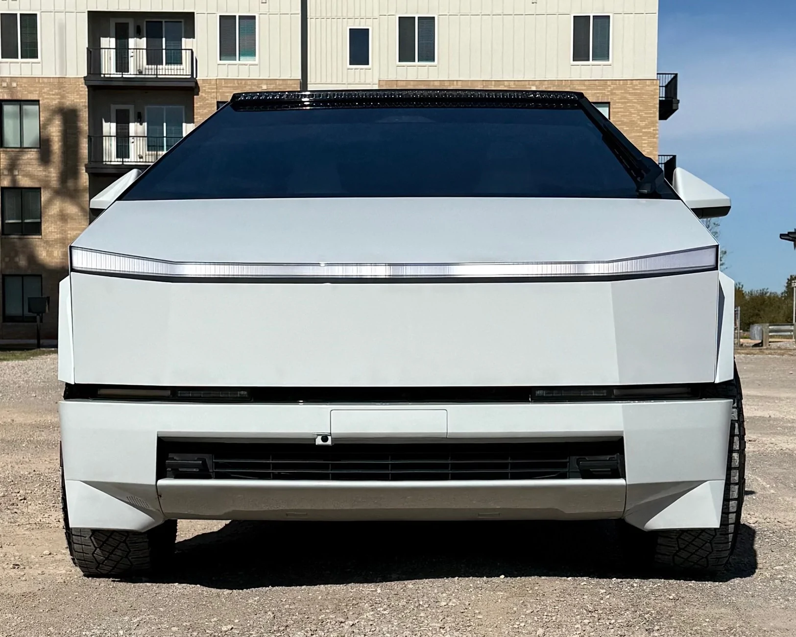Tesla Cybertruck Cybertruck wrapped in TWRAPS Volcanic Gray PPF 2