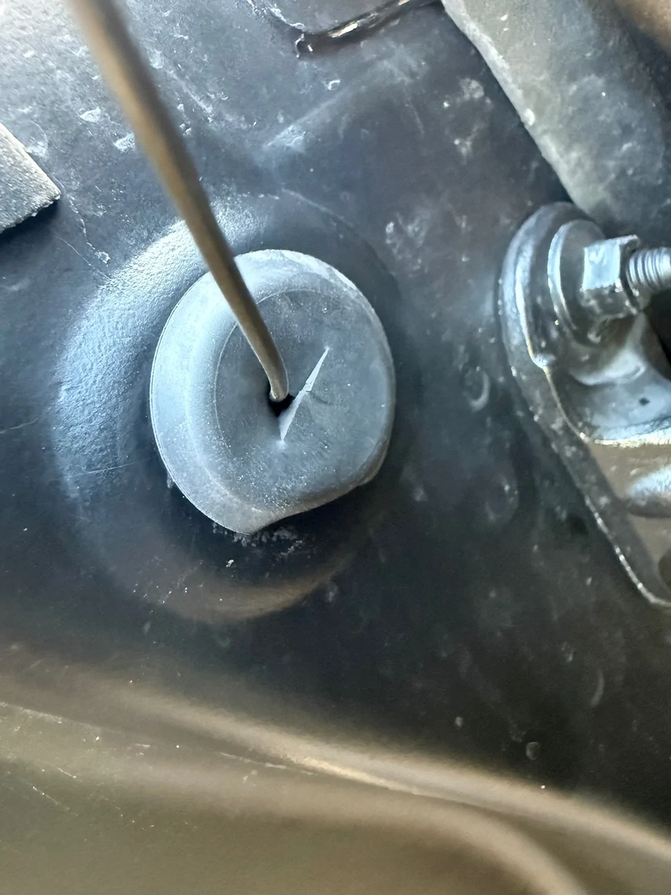 Tesla Cybertruck Split the 48v power line to a 12v socket in frunk. It now powers the console fridge INSIDE cabin 😎 IMG_7324
