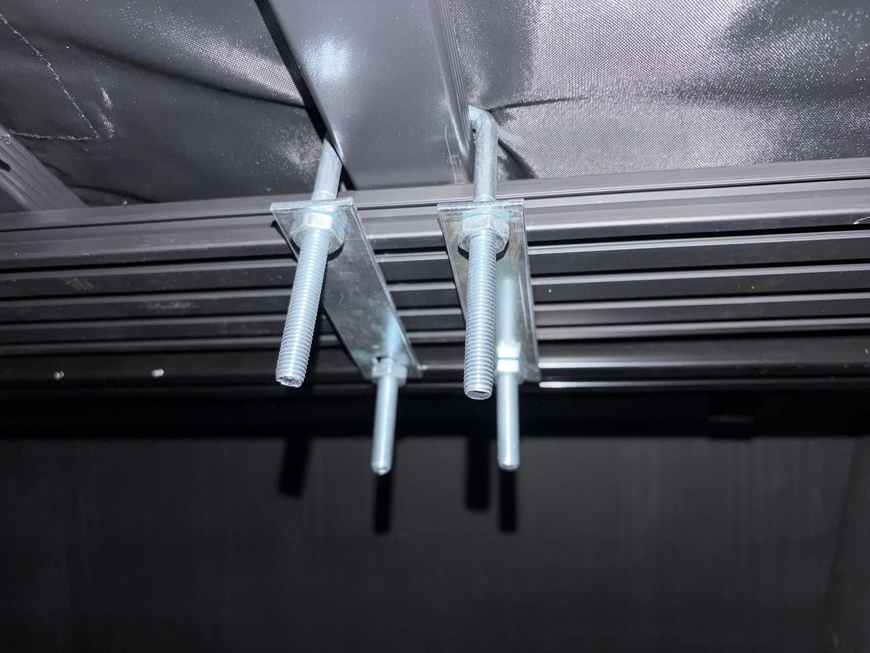 Tesla Cybertruck Truck bed tent solution w/ custom tent mount IMG_1556