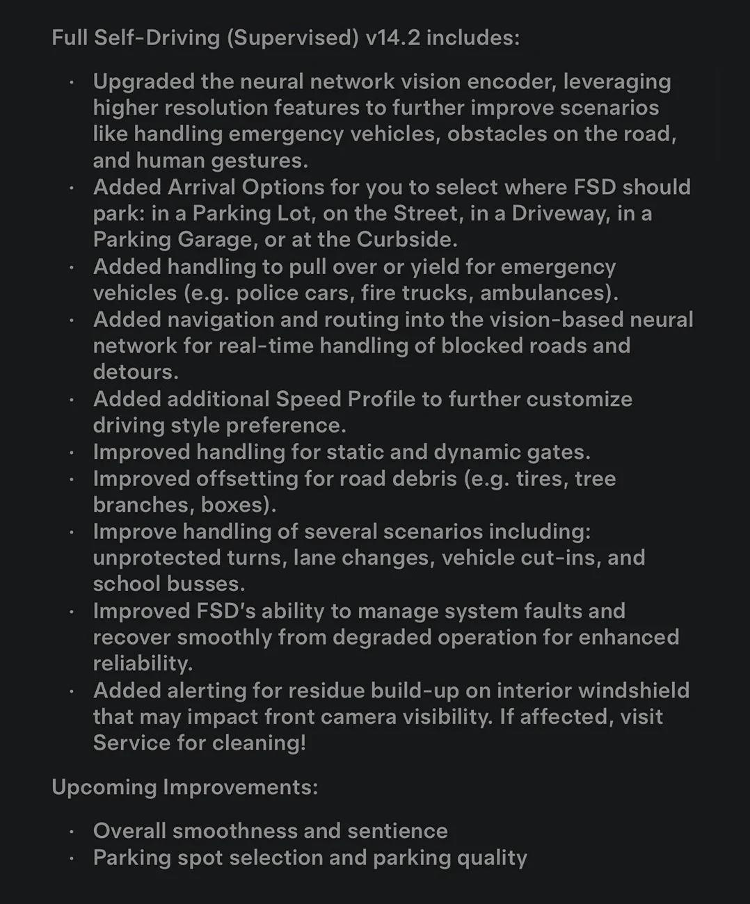 Tesla Cybertruck FSD v14.2 update rolling out now (including Cybertrucks) G6RRFNRaQAAoobx