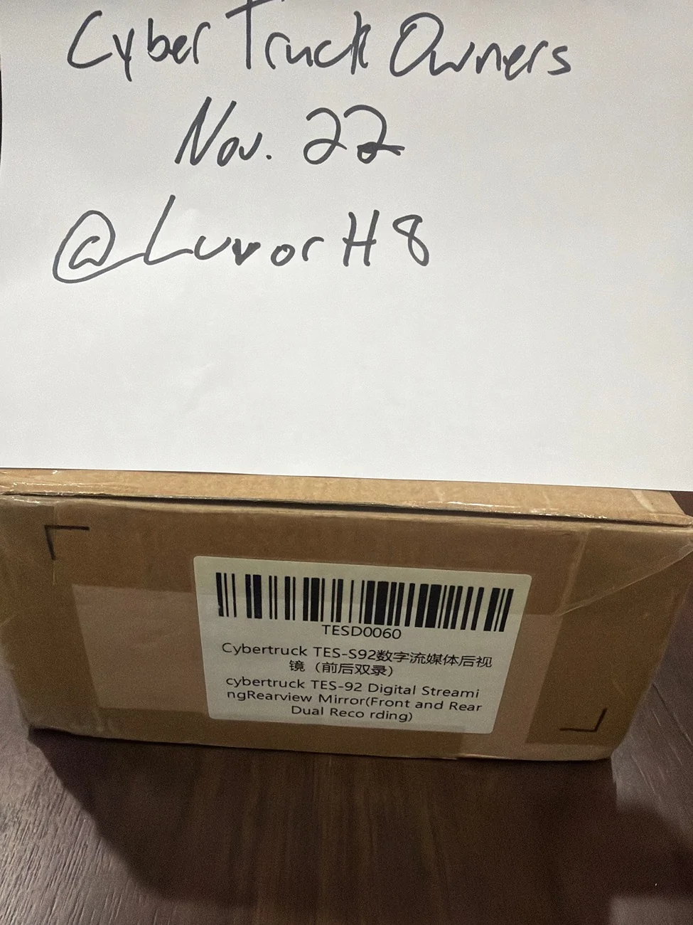 Tesla Cybertruck Digital rear view mirror touch screen S92 new for sale imag