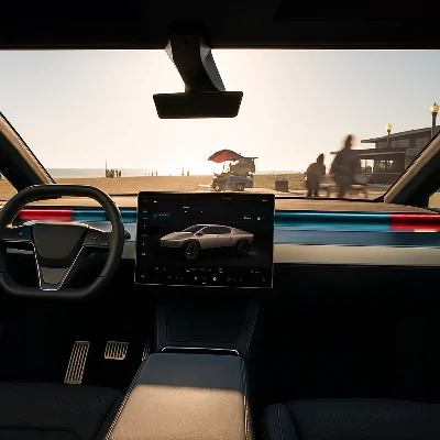 Tesla Cybertruck BSD Blind Spot Detection System Ambient Lighting new for sale IMG_5630