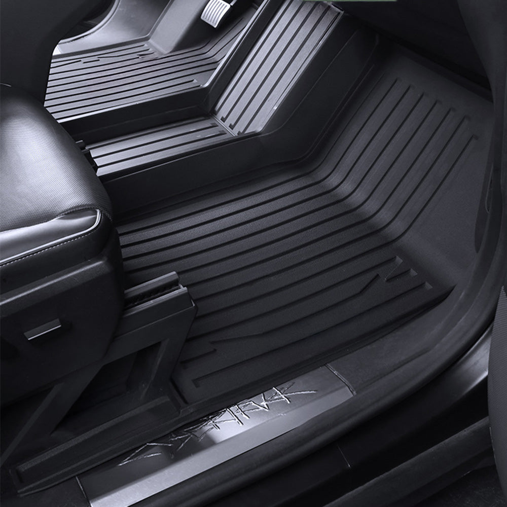 Tesla Cybertruck 🔥 Black Friday Mega Sale — Cybertruck Extended Floor Mats & Sitewide Deals! _Heavy-DutyTPEProtectionforMaximumInteriorShield_2