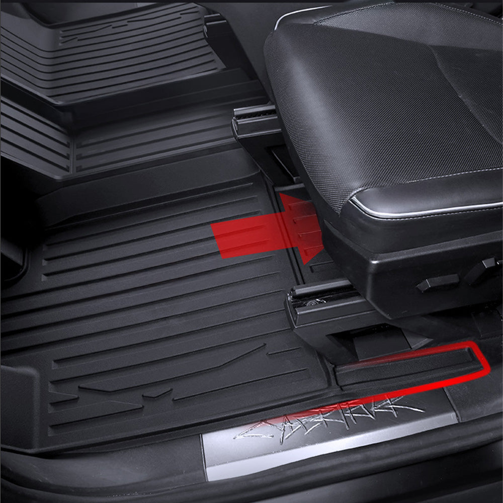 Tesla Cybertruck 🔥 Black Friday Mega Sale — Cybertruck Extended Floor Mats & Sitewide Deals! _Heavy-DutyTPEProtectionforMaximumInteriorShield_7