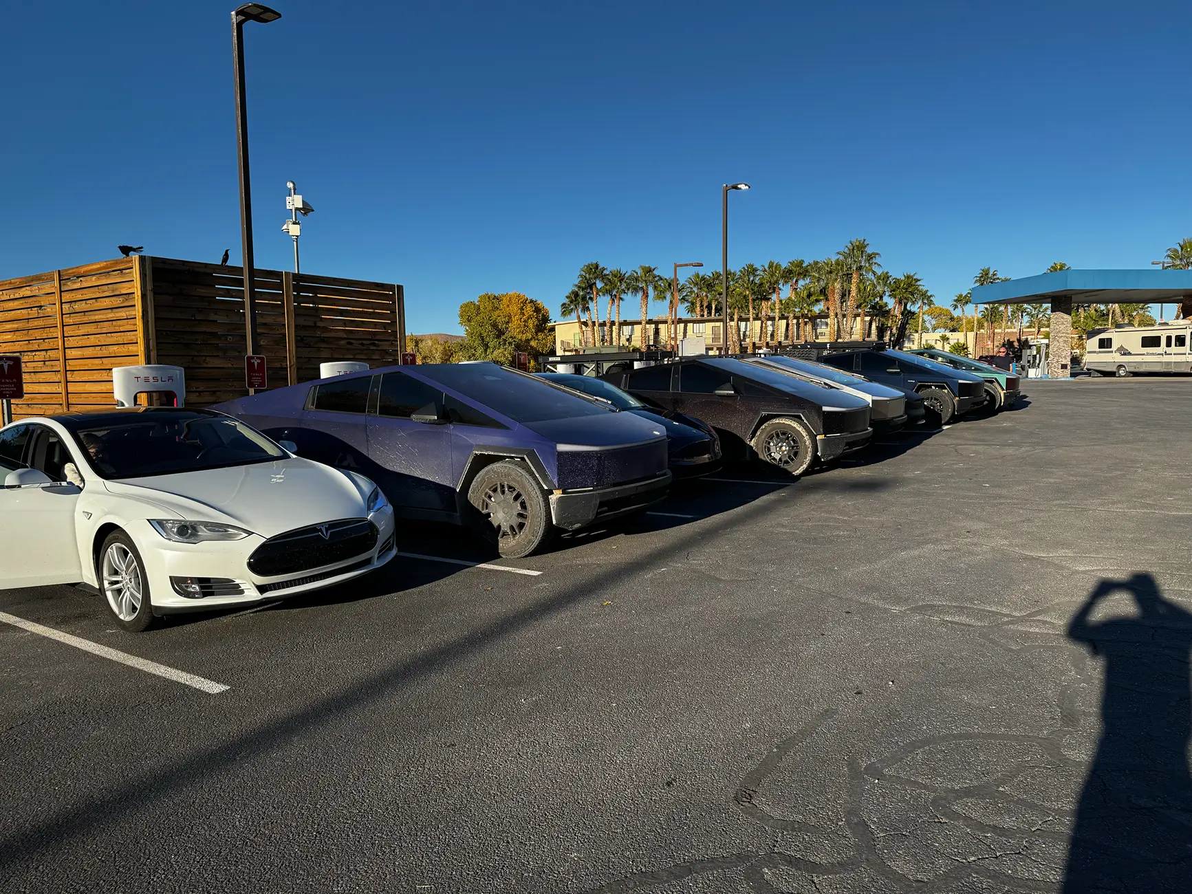 Tesla Cybertruck Weekend trip with CT group tied up Superchargers tempImage9MW1Jn