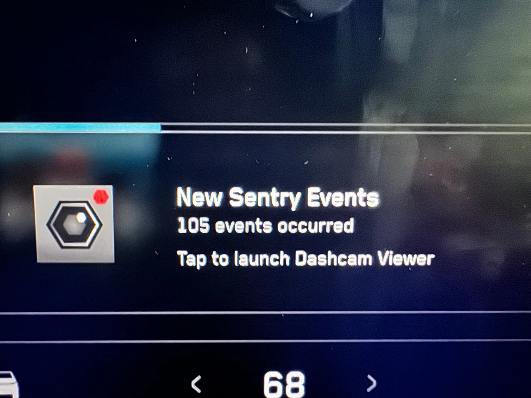 Tesla Cybertruck Rain causes sentry mode to freak out IMG_8152