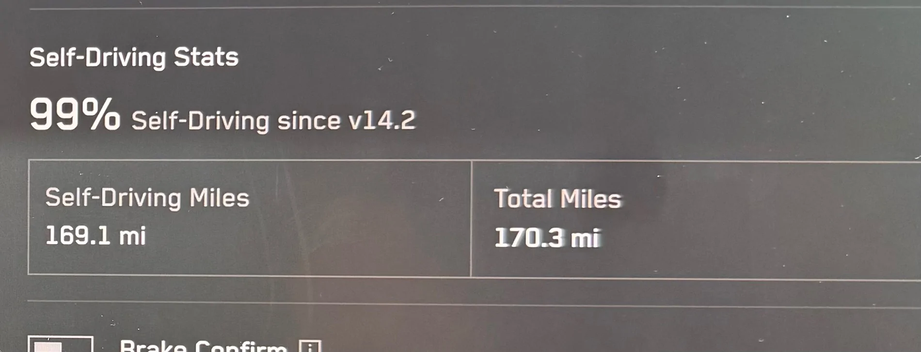 Tesla Cybertruck Thanksgiving FSD travel success. What's your FSD usage % so far? IMG_1955