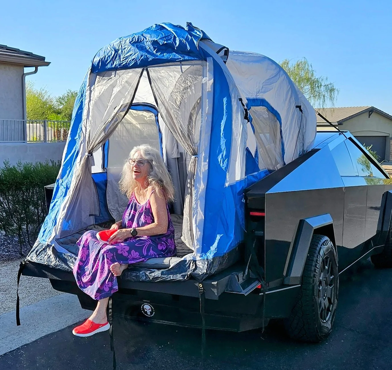 Tesla Cybertruck Spare tire mounting shelf option for bed vault (inexpensive but useful) - DIY 20250623_072307~2-1