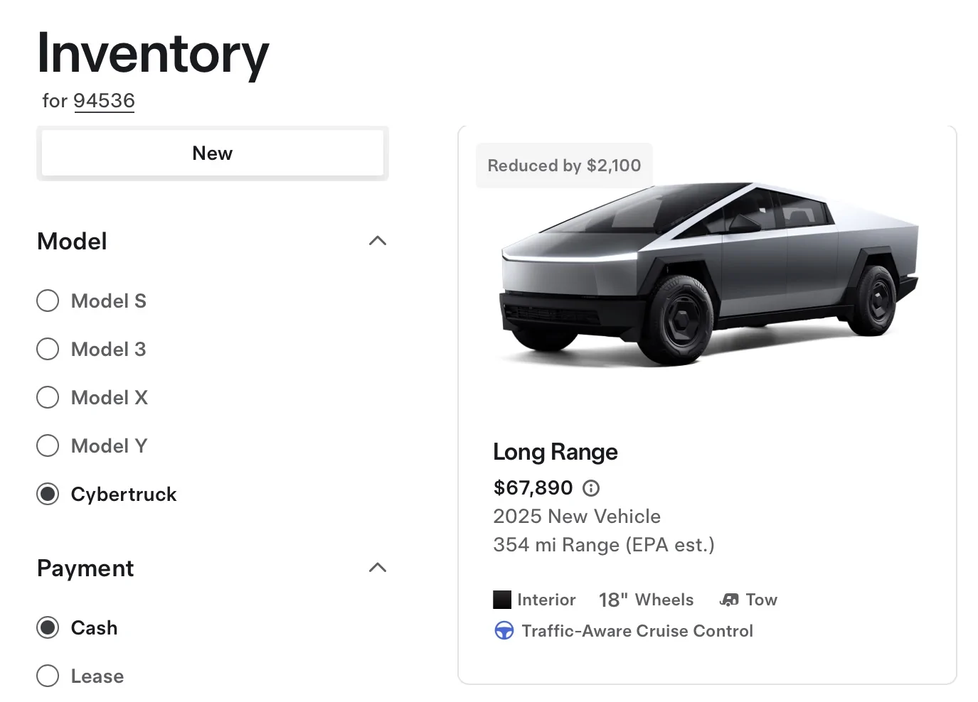 Tesla Cybertruck Cybertruck 8-10 Week delivery time - No inventory available. Changes coming? Something is going on lrct