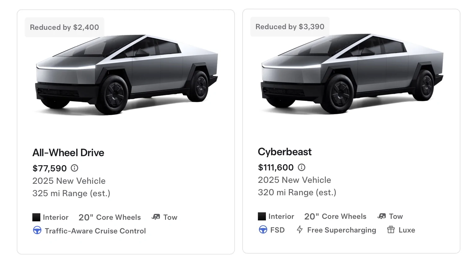 Tesla Cybertruck Cybertruck 8-10 Week delivery time - No inventory available. Changes coming? Something is going on cts1225