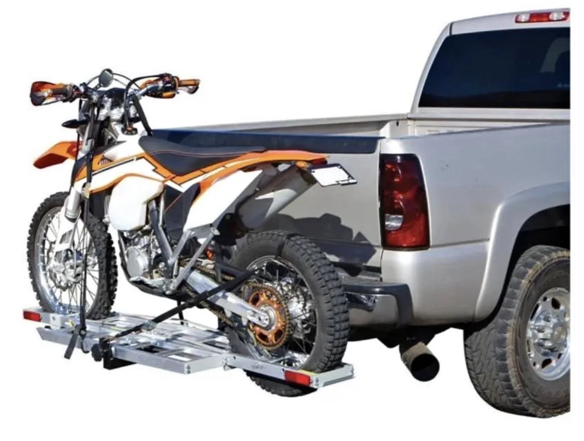 Tesla Cybertruck Motorcycle Carrier Hitch with FSD IMG_0554