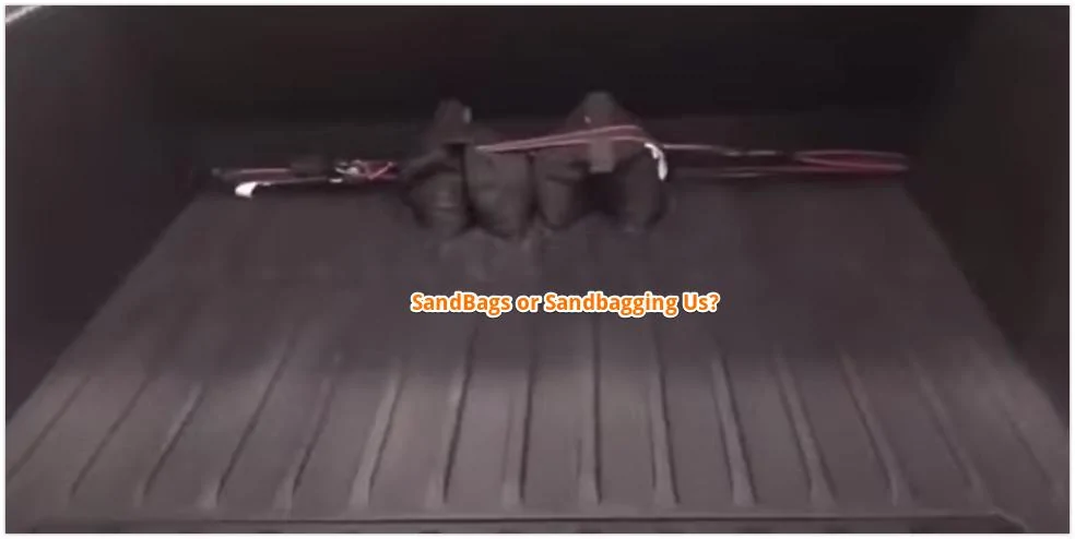 Tesla Cybertruck Cybertruck Photos Leaked! ? [Added: Video Showing Whole Truck -- Rear & Bed] cybertruck sandbags