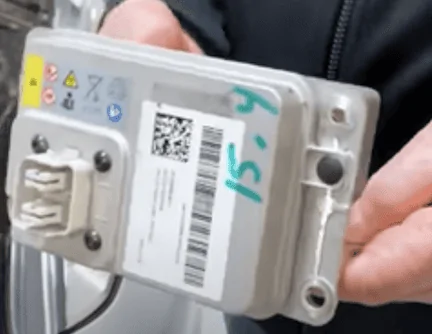 Tesla Cybertruck A sneak peek at the Cybertruck 12V Li-ion battery Screen Shot 2022-01-28 at 10.38.28 PM
