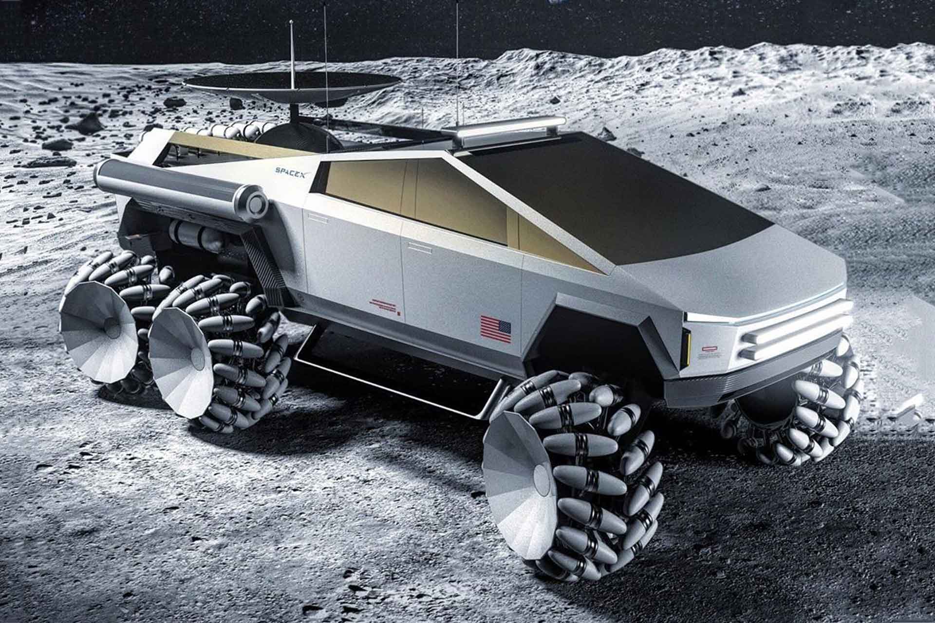 Tesla Cybertruck Toyota heading to the moon, developing Lunar Cruiser cybertruck-lunar-rover-1