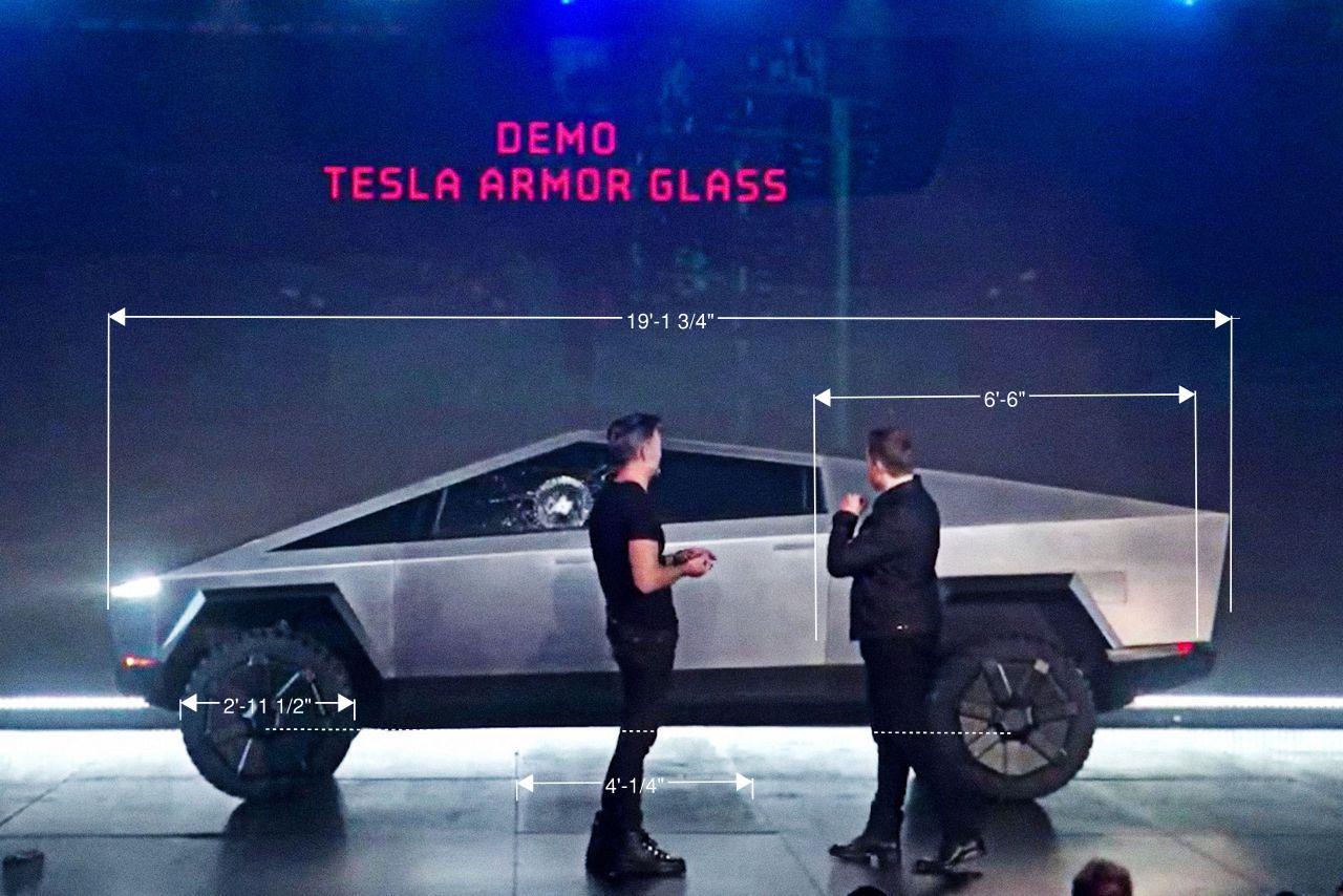 Tesla Cybertruck Cybertruck prototype spotted again on Fremont track. (2/7/2022) ct4