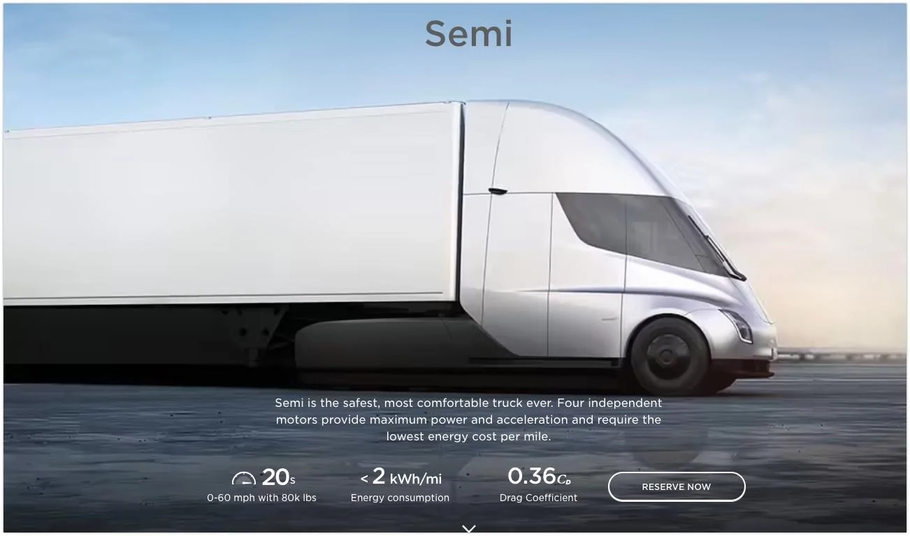 Tesla Cybertruck Semi-truck Reservations info [WARNING: NO POLITICS / COVID TALK] semi 1