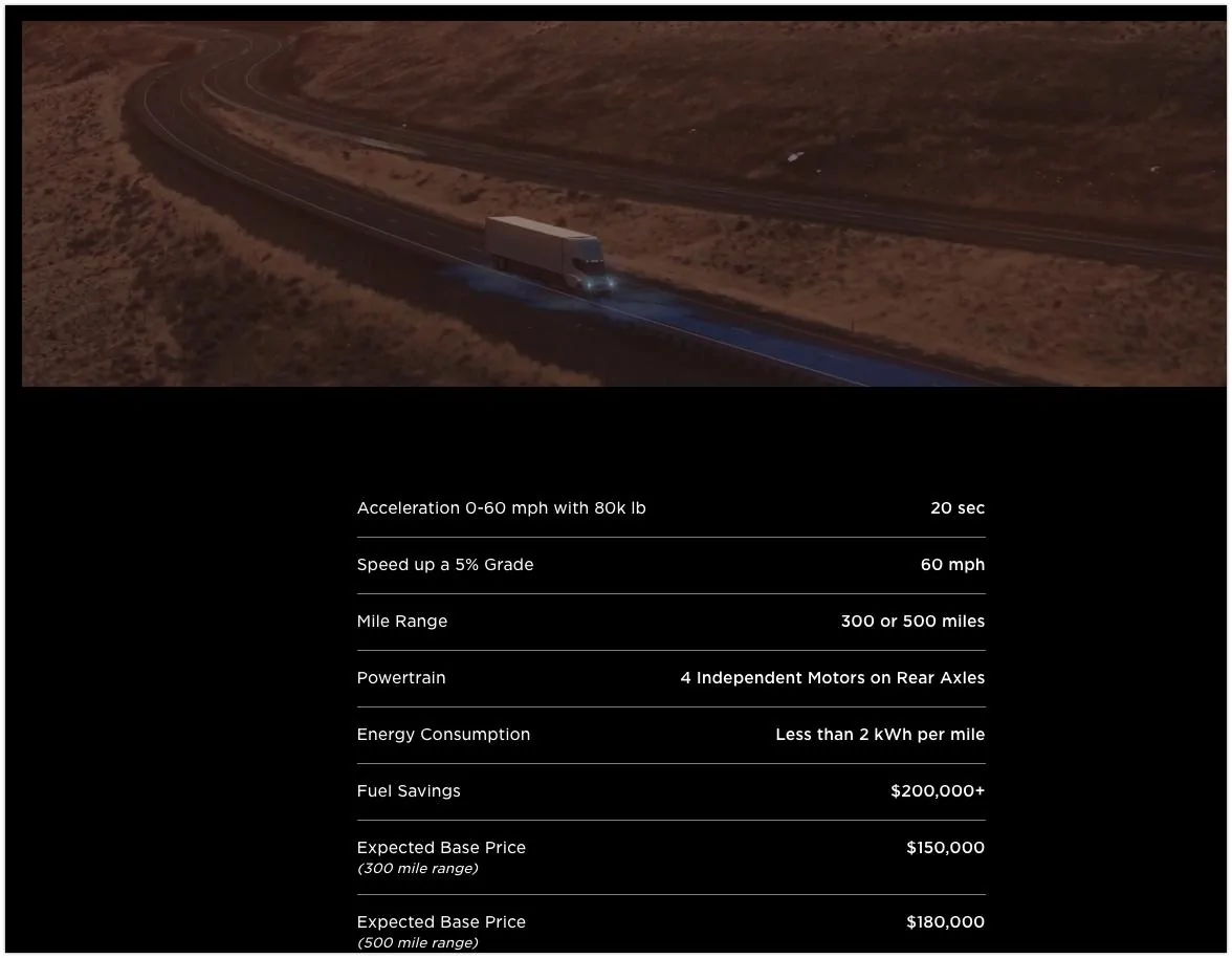 Tesla Cybertruck Semi-truck Reservations info [WARNING: NO POLITICS / COVID TALK] semi 2