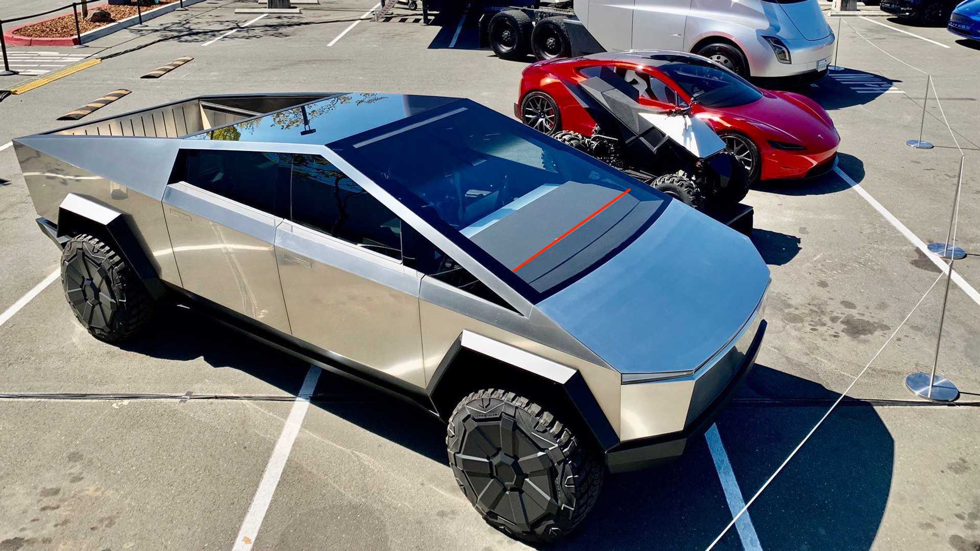 Tesla Cybertruck Side sail area? tesla-cybertruck