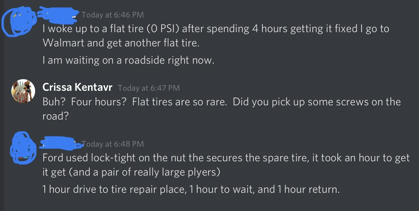 Tesla Cybertruck So the Ford has a spare, right? BEEC8C72-5BA9-4B64-AB38-8B0461596058
