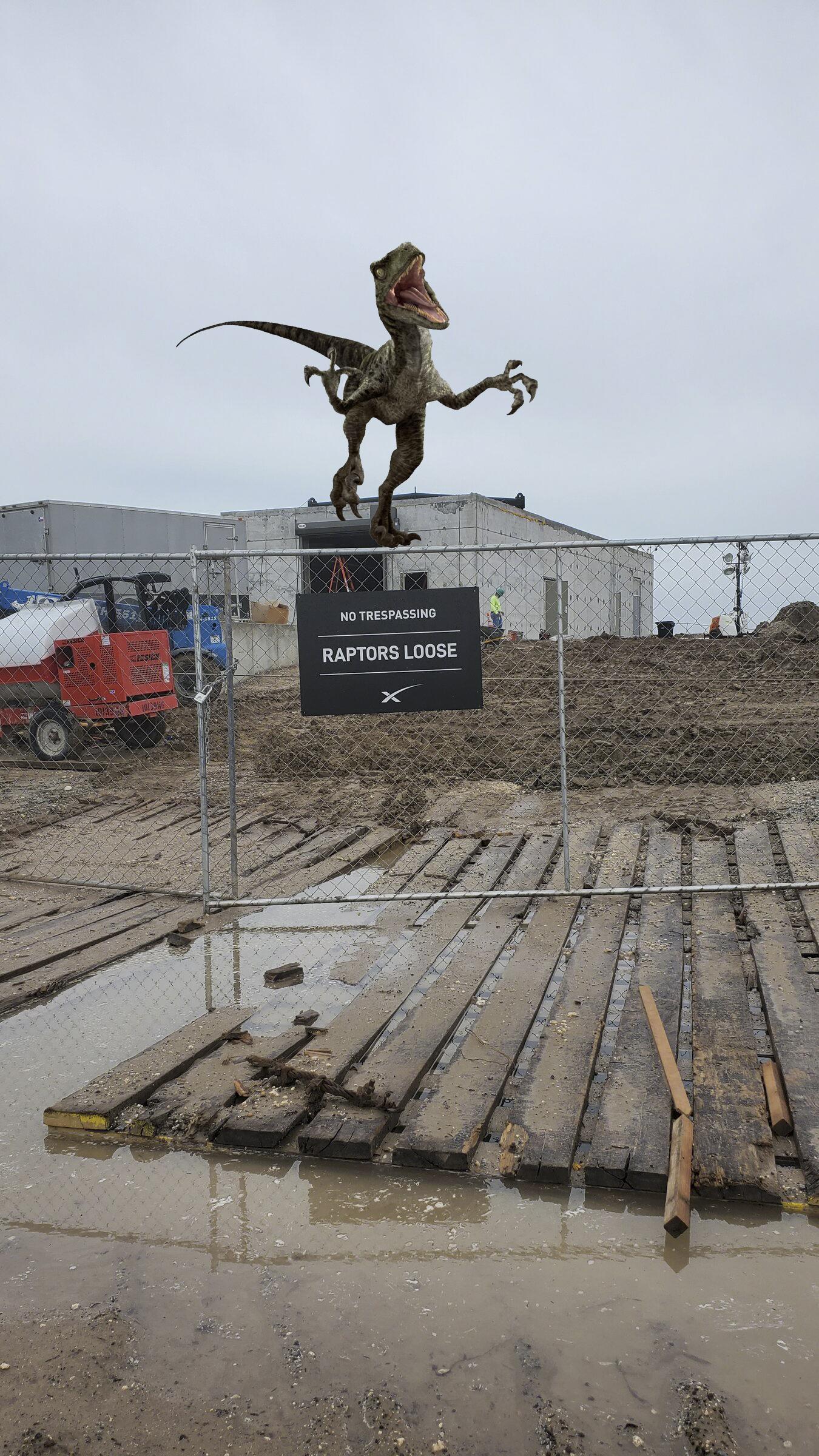 Tesla Cybertruck Space X Largest Rocket So Far raptor worksite