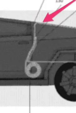 Tesla Cybertruck Folding rear seats (& center seat) confirmed in new Cybertruck patent! Points to possible pass through? 1645320070133