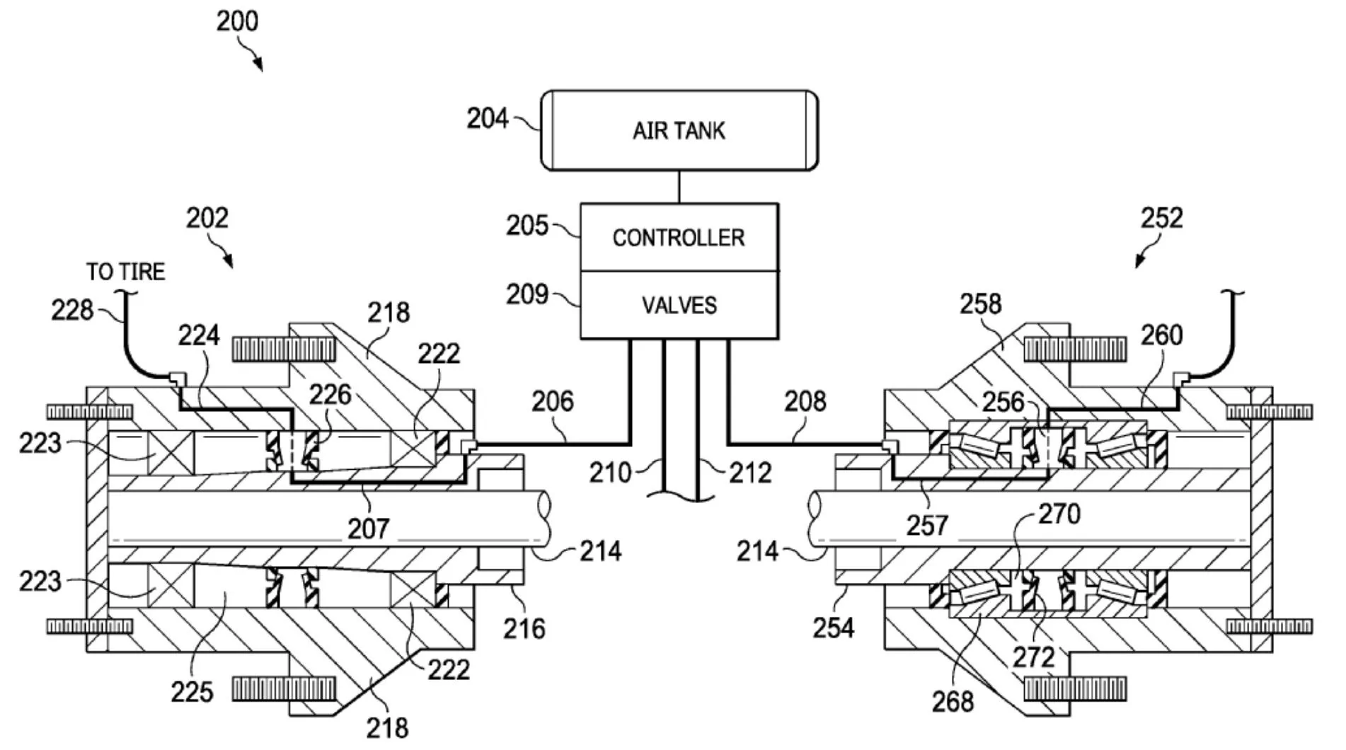 Tesla Cybertruck Tesla obtains patent for automatic tire inflation system for Tesla Semi electric truck Screen-Shot-2018-10-19-at-8.41.11-AM