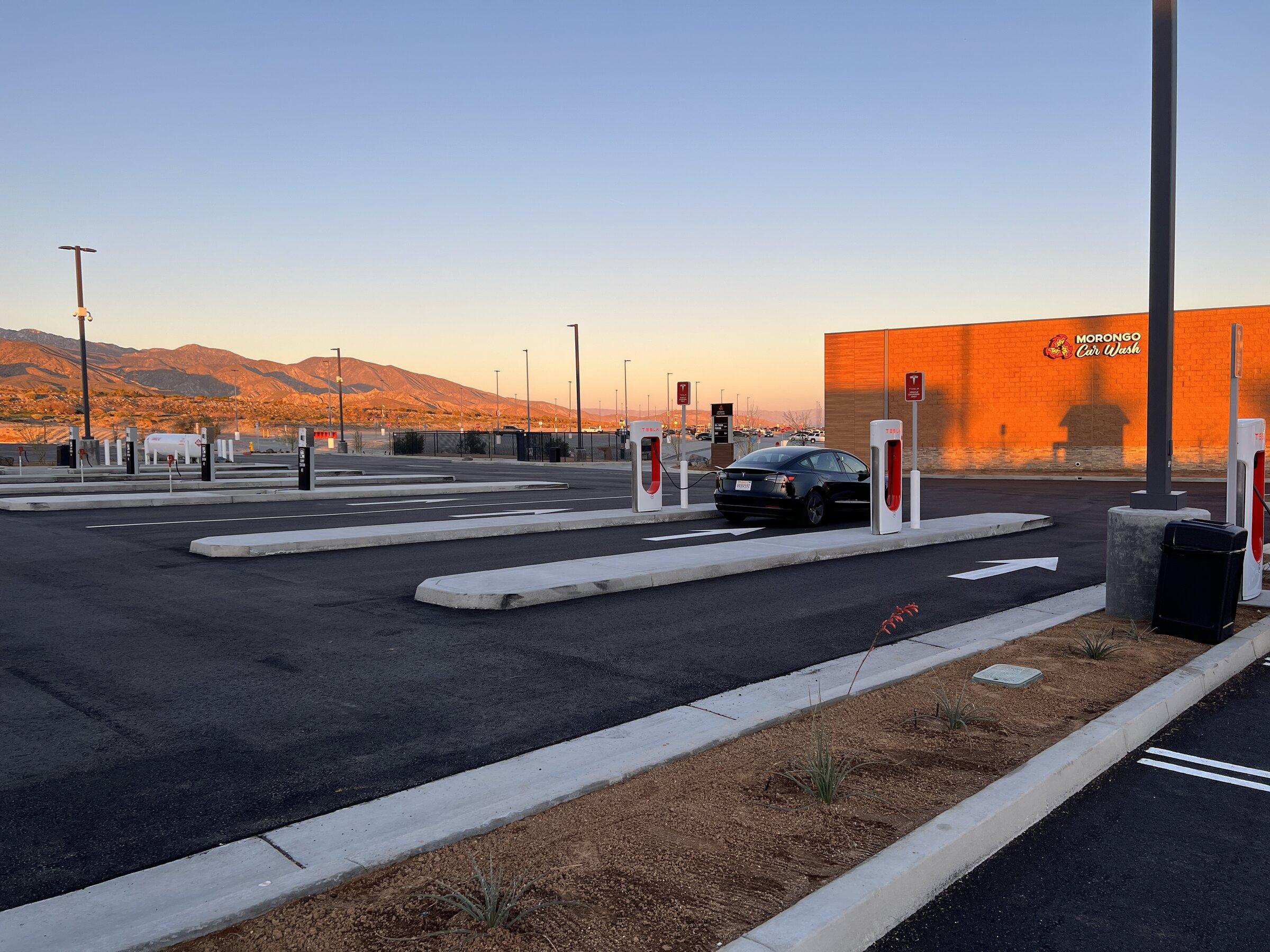 Tesla Cybertruck Pull-through Supercharger, and leaving home without a safety net (charge cord) 1645810106899