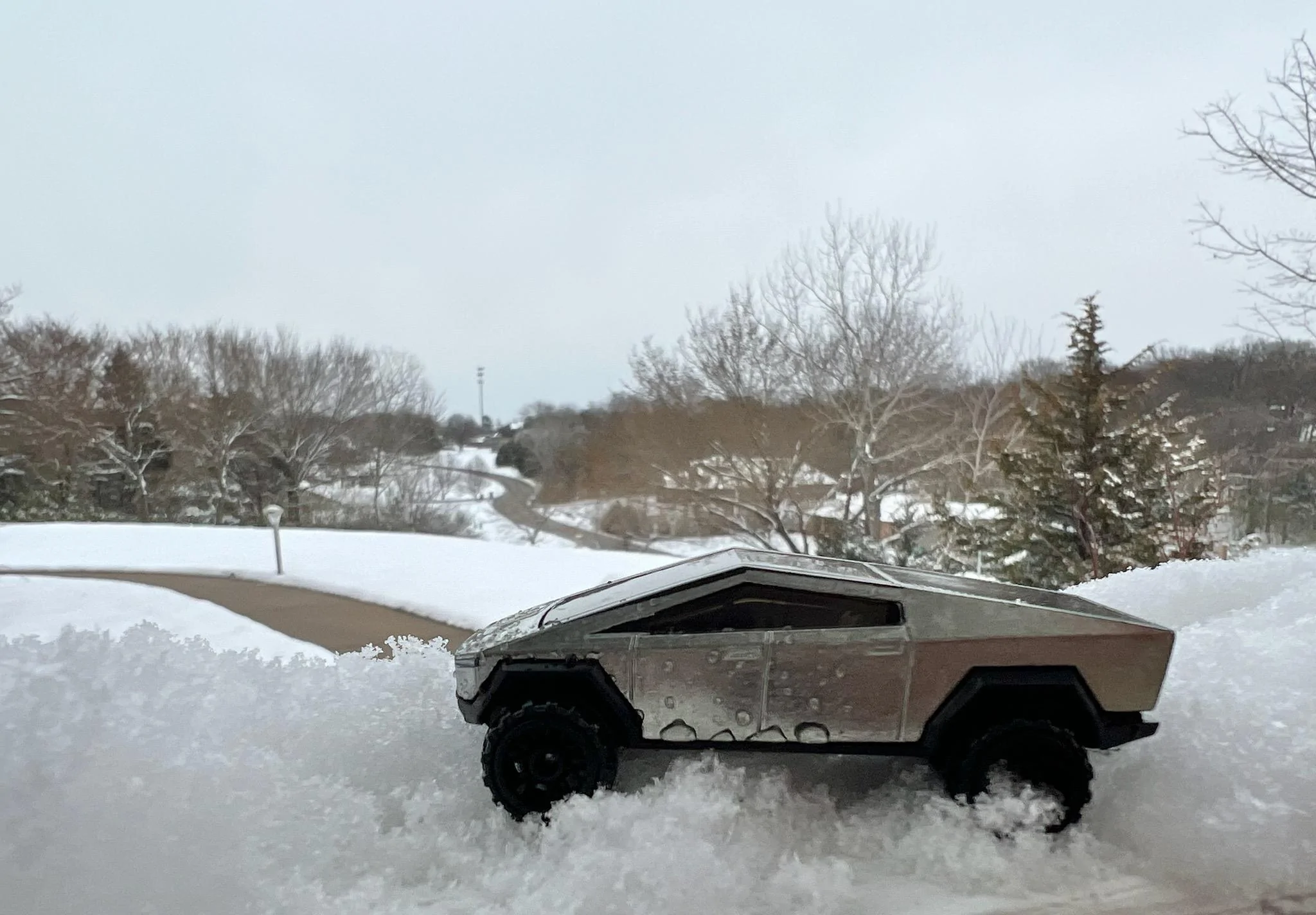 Tesla Cybertruck Seriously good handling in the snow boys... IMG_9788_20220311_113919