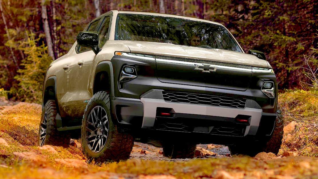 Tesla Cybertruck CyberTruck competitor Chevy Silverado EV looks pretty good 2024-Chevrolet-Silverado-EV-Trail-Boss