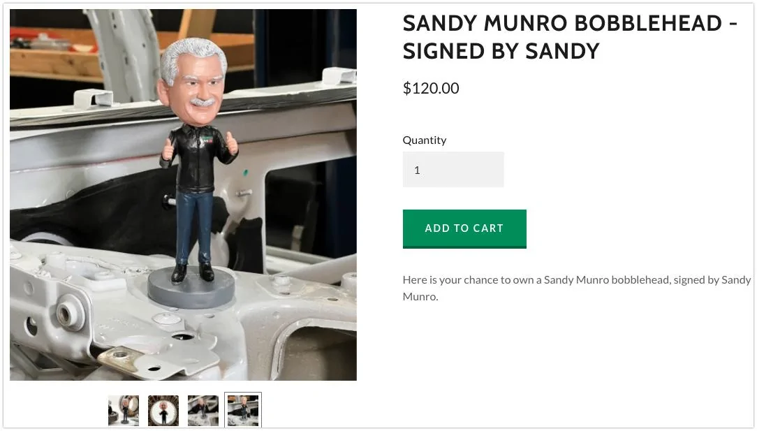 Tesla Cybertruck Sandy Munro Bobblehead Sandy Munro Bobblehead - Signed by Sandy 2022-03-24 15-14-43