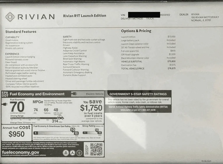 Tesla Cybertruck . window-sticker-for-2022-rivian-r1t-launch-edition-jpg.3665