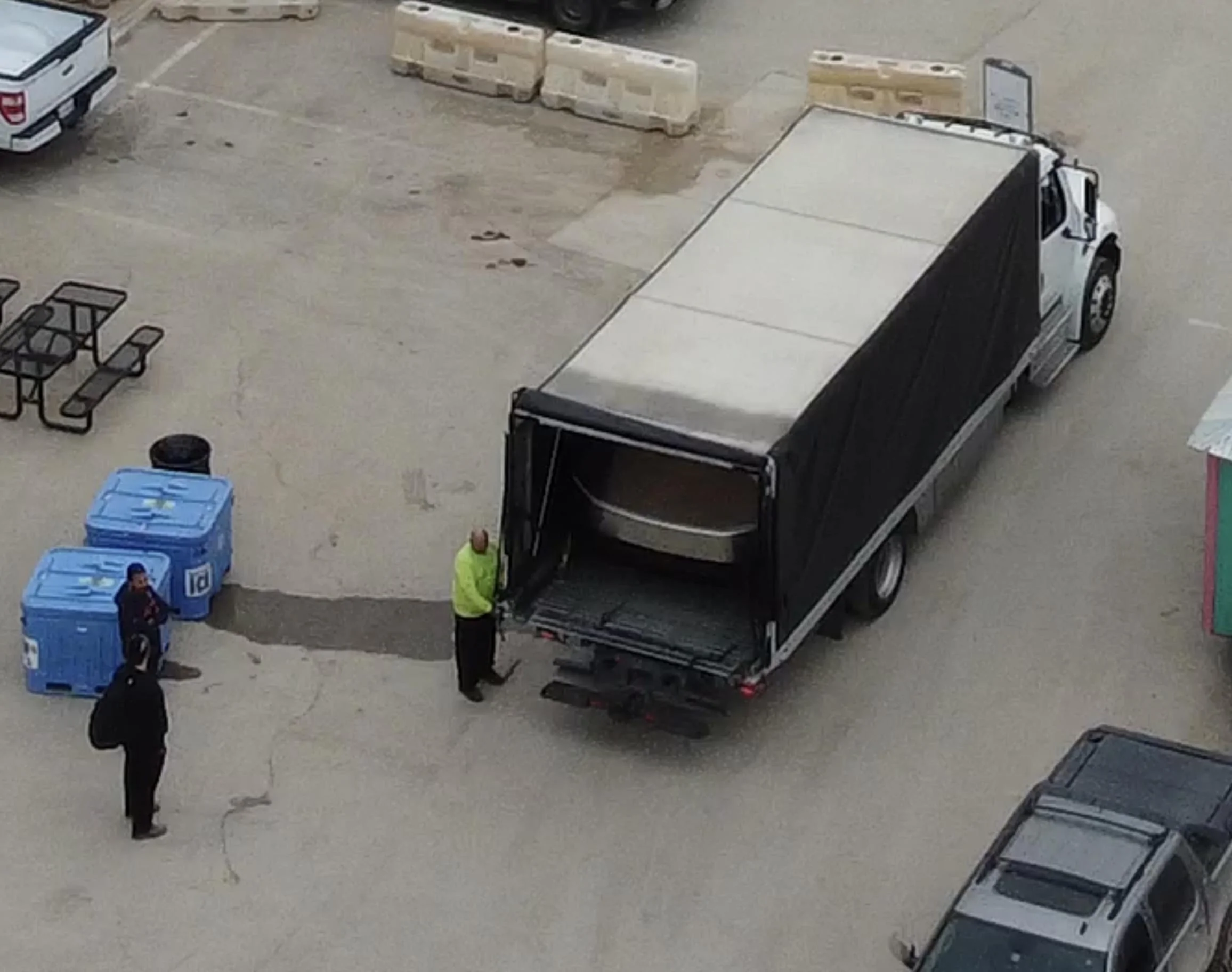Tesla Cybertruck MULTIPLE Cybertrucks on site at Giga Texas this morning for Cyber Rodeo! Screen Shot 2022-04-06 at 12.32.04 PM