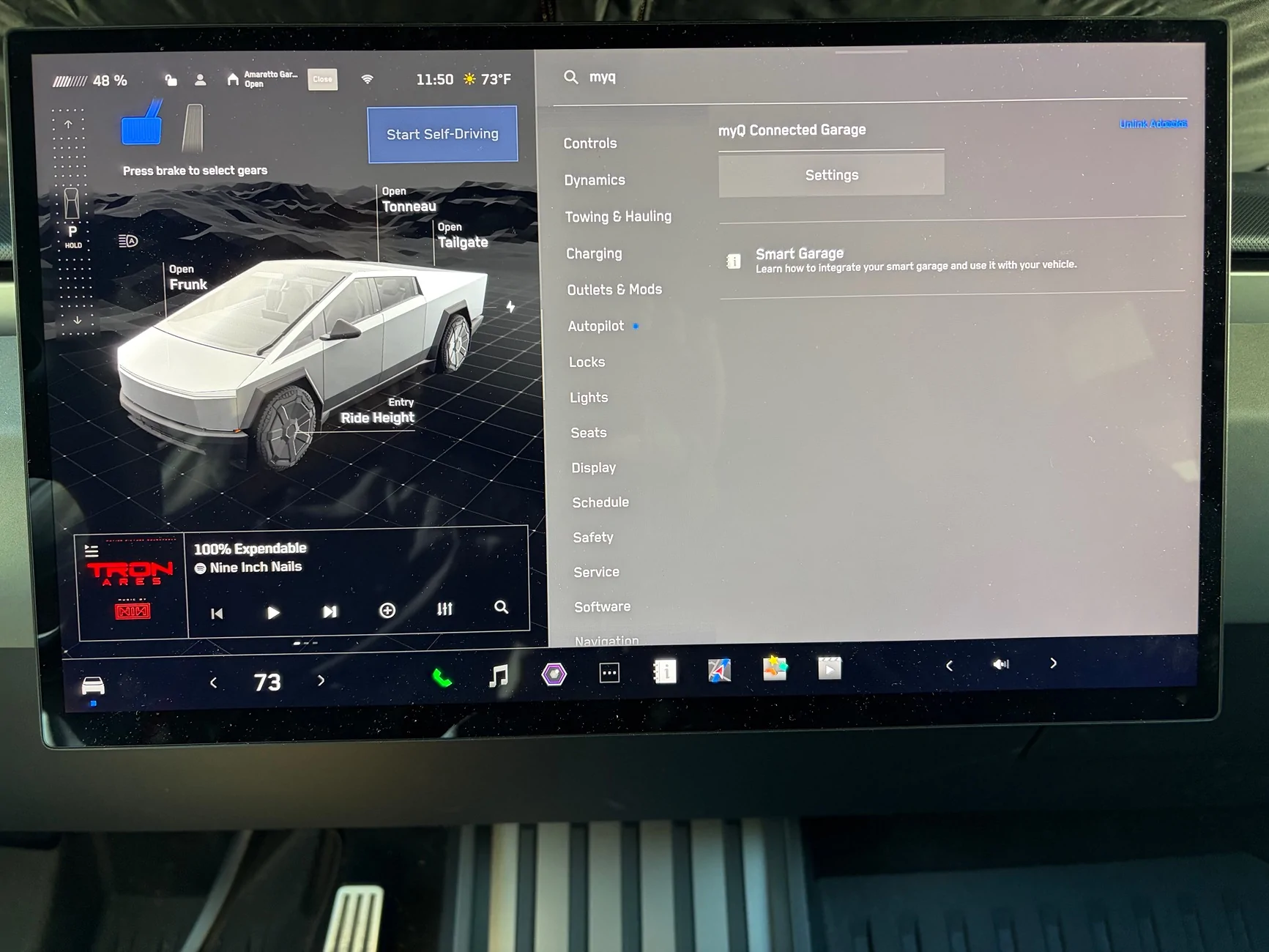 Tesla Cybertruck MyQ Auto-Close Strikes Again ⚠️ IMG_9959