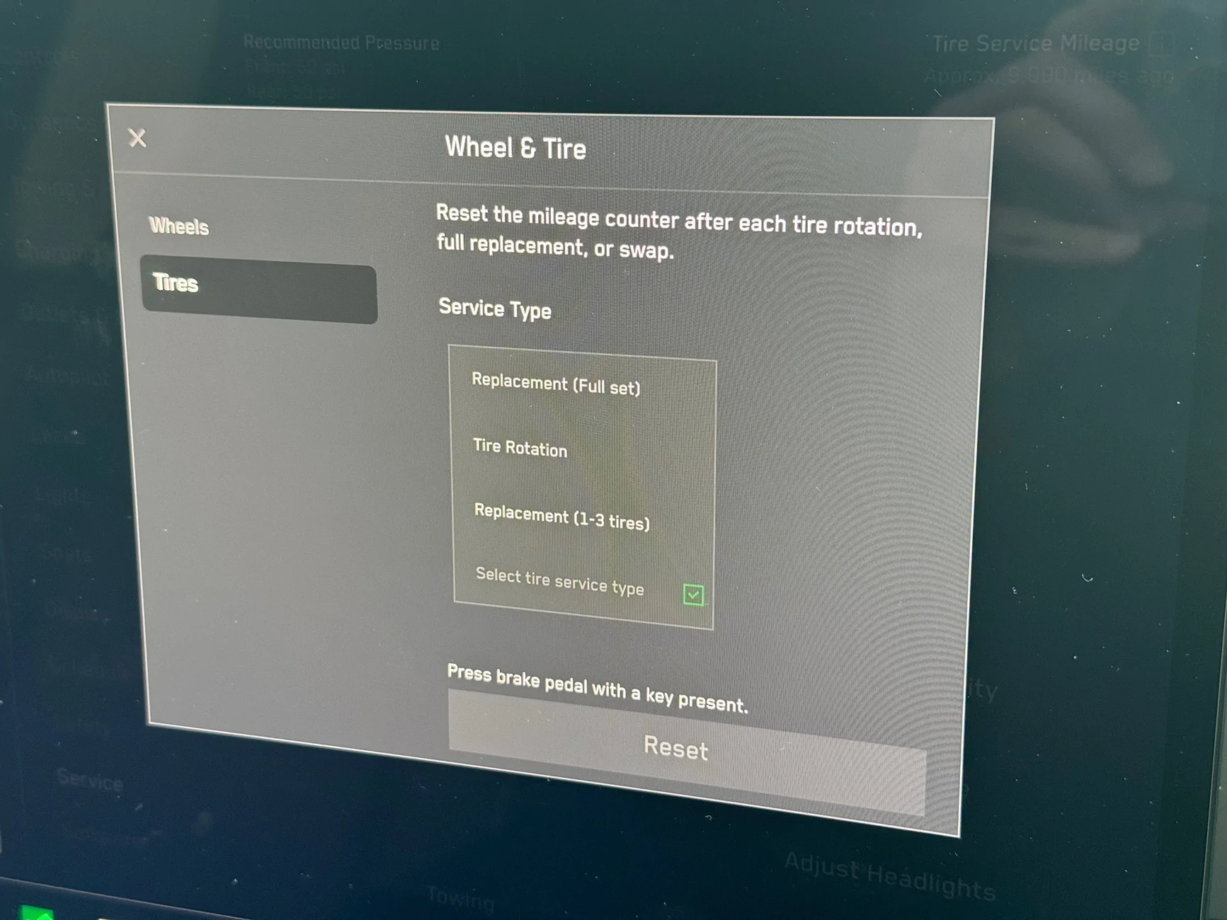 Tesla Cybertruck How can we adjust settings for aftermarket tire size IMG_0206