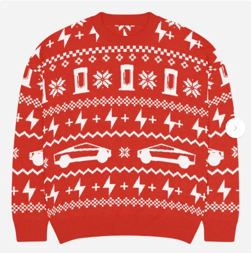 Tesla Cybertruck Get Your Cybertruck Optimus Holiday sweater!! fullsweater