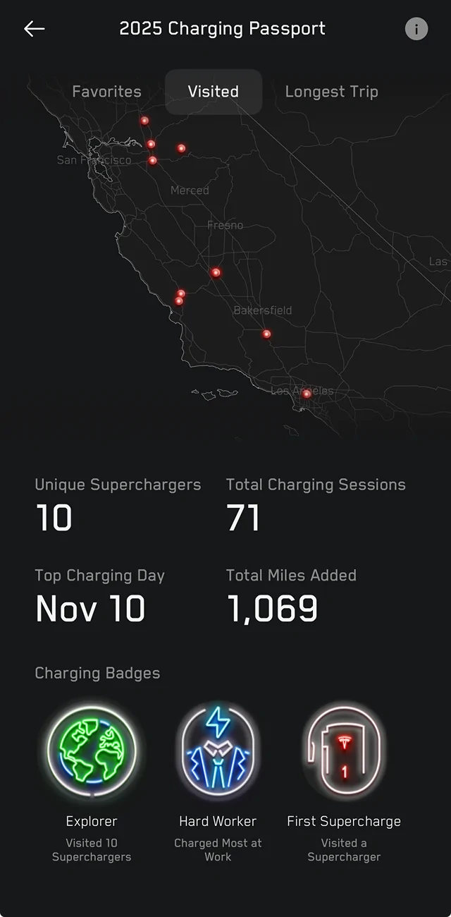 Tesla Cybertruck Charging Passport - is new and neat Screenshot 2025-12-09 at 4.02.35 PM