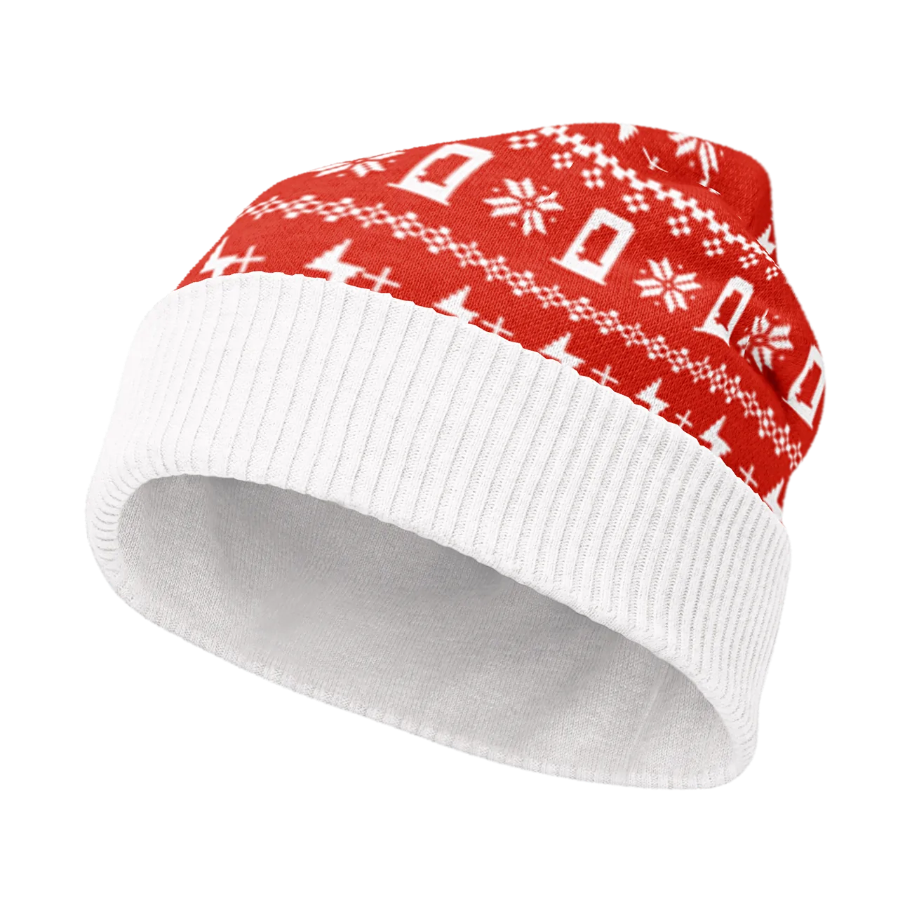 Tesla Cybertruck Get Your Cybertruck Optimus Holiday sweater!! knitted-beanie-custom-front-6939329b9c7d