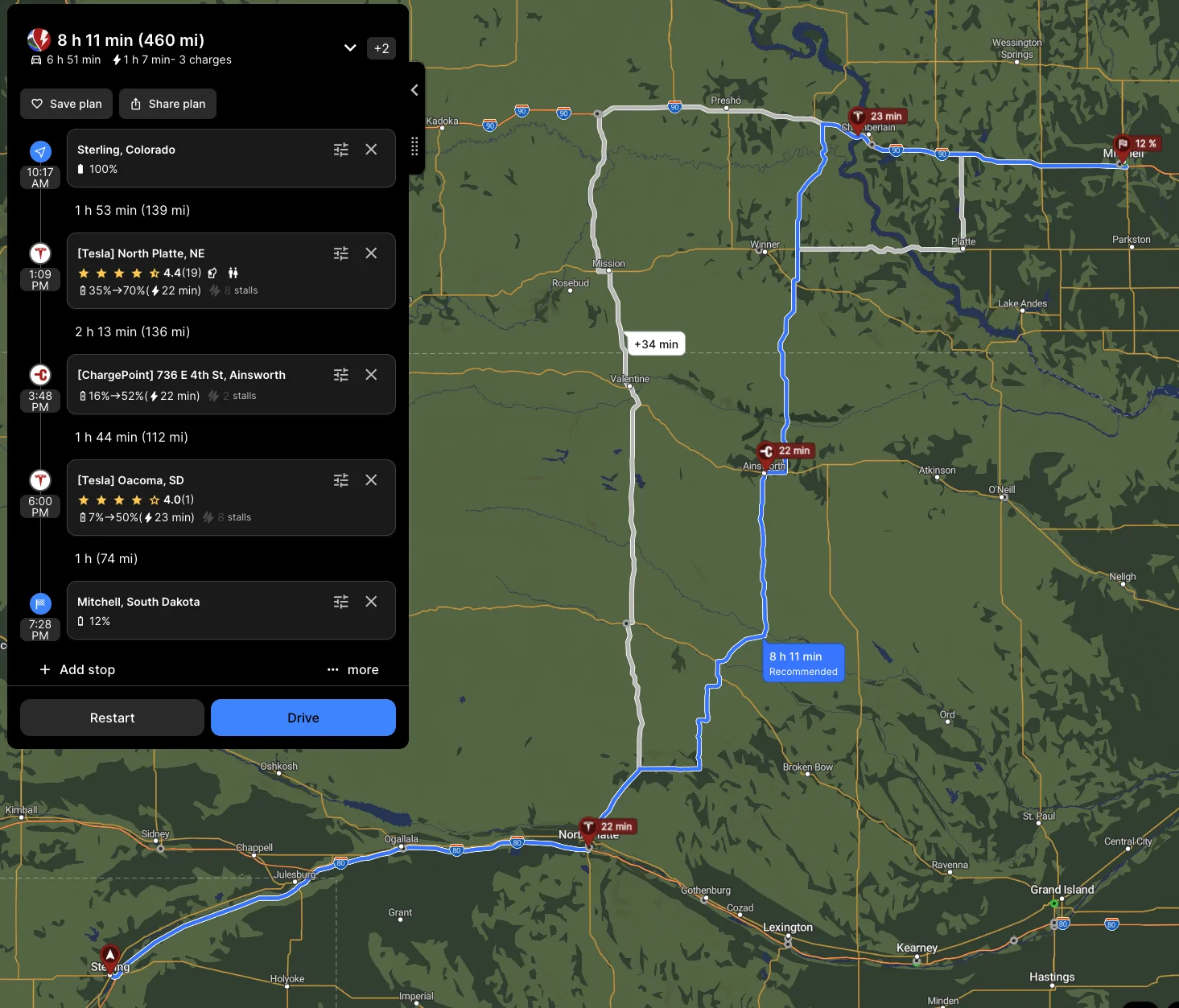 Tesla Cybertruck Chargepoint CCS1 reliability during winter road-trip through rural Nebraska? Screenshot 2025-12-10 at 11.18.49 AM