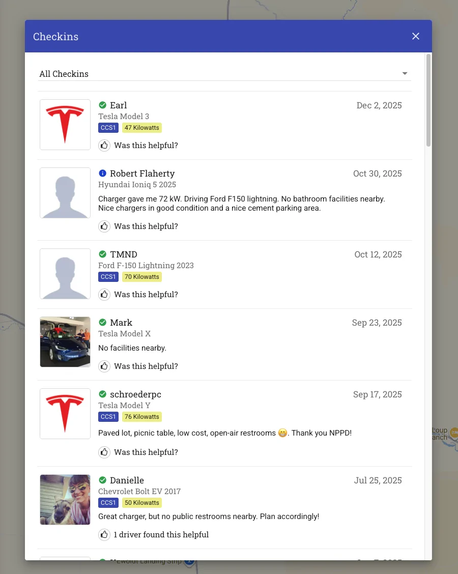 Tesla Cybertruck Chargepoint CCS1 reliability during winter road-trip through rural Nebraska? Screenshot 2025-12-10 at 11.25.07 AM